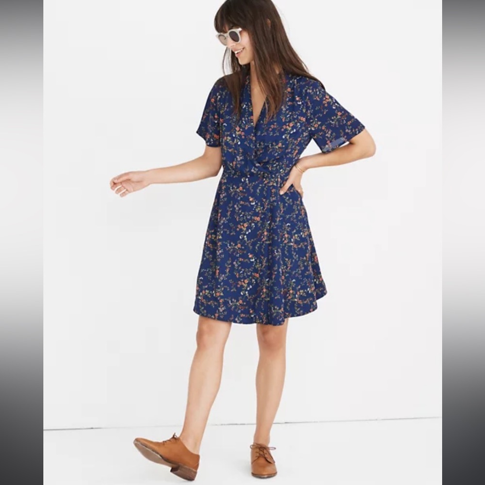 Madewell wrap front dress
